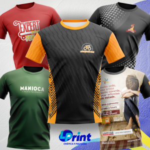 Camisa personalizada Algodão, Malha fria, Dry tech, Dry Fit e Suplex  Estampa em serigrafia, sublimação ou DTF |   